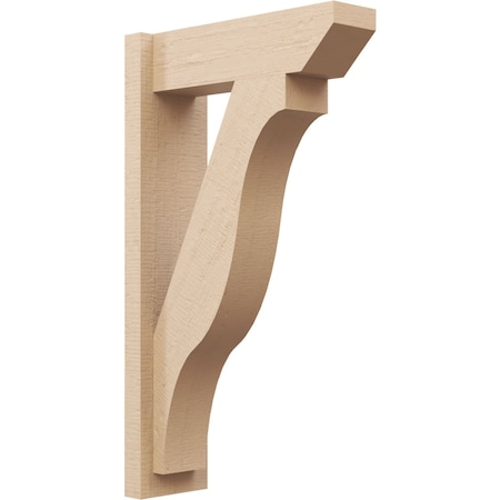 Ekena Millwork 5 1/2-in W x 16-in D x 28-in H Funston Slat Rough Cedar Woodgrain TimberThane Outlooker, Primed Tan OUTUR055X16X28FST24RCPR